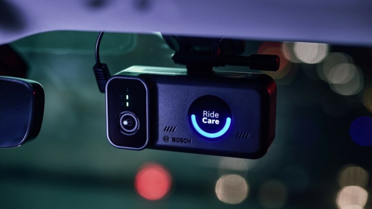 Bosch RideCare companion safety enhancement for ride sharing has a connected smart camera