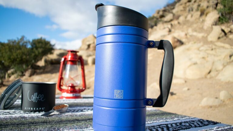 BruTrek BaseCamp coffee press powers your outdoor adventures with a rugged design