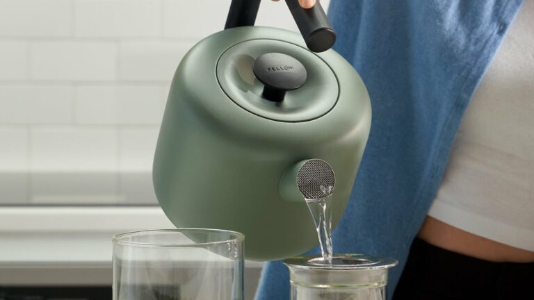 Fellow Electric Clyde Kettle brings modern utility to your kitchen in a nostalgic design