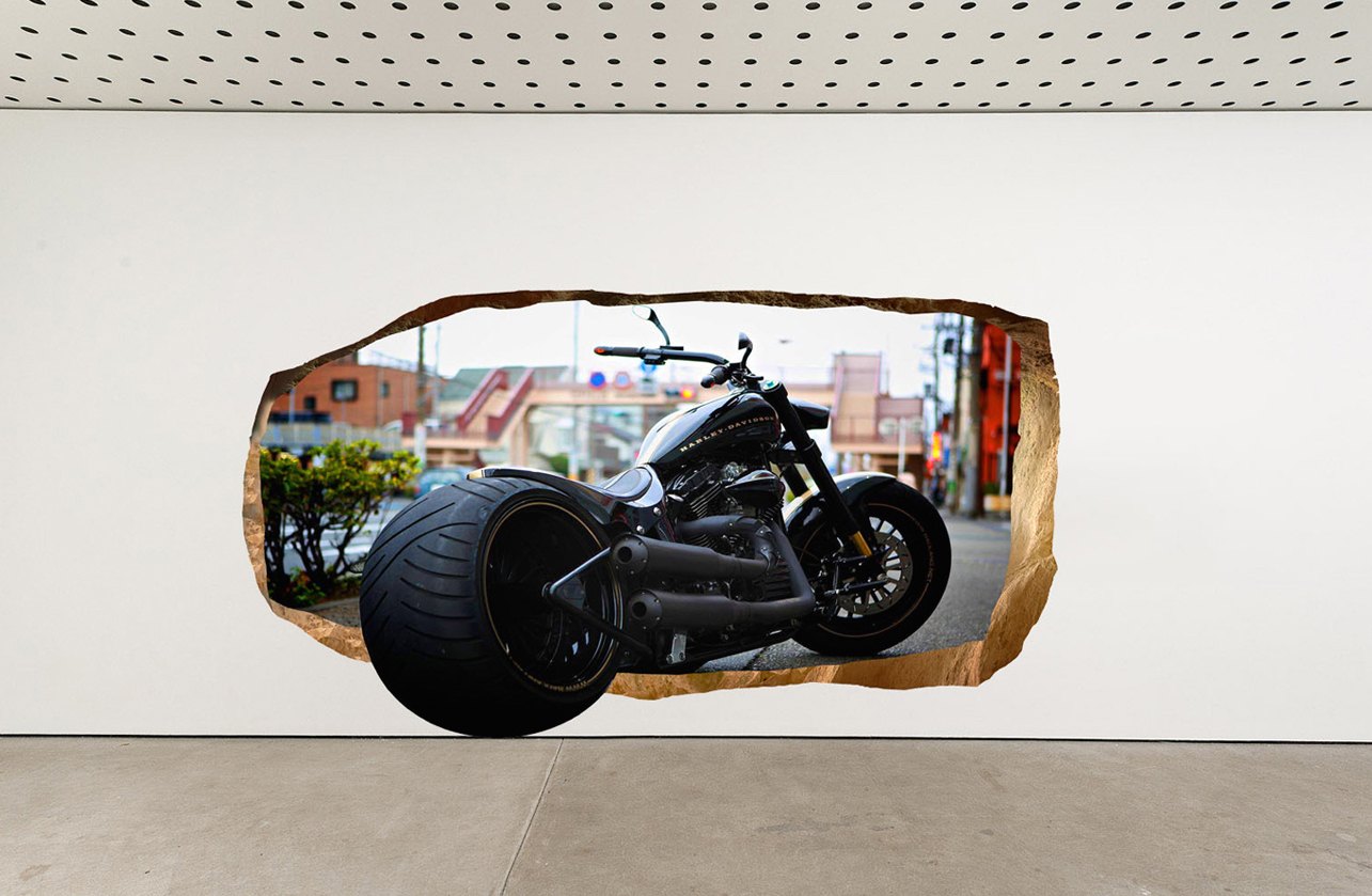 Startonight Harley Davidson Glow-in-the-Dark 3D Mural