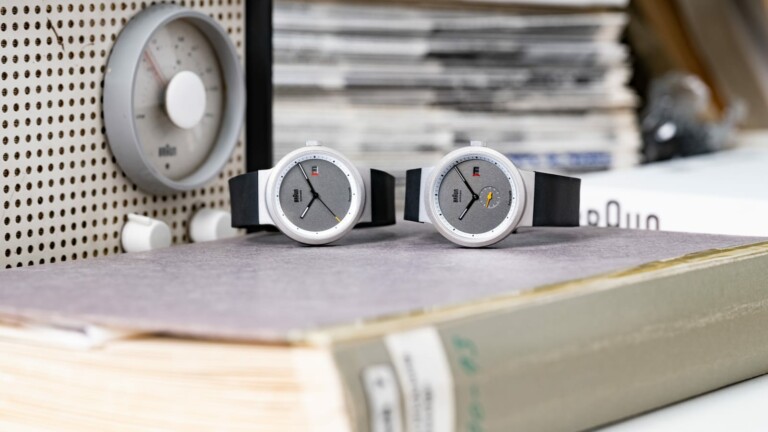 Hodinkee x Braun BN029 Center Seconds Limited Edition watch has a Bauhaus-inspired look