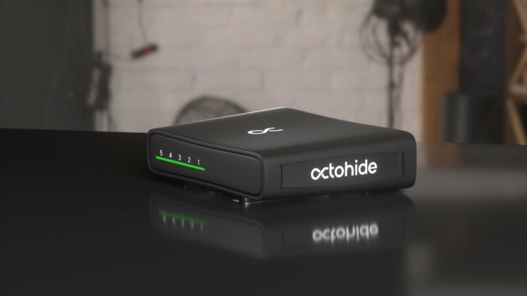 Octohide VPN router protects all the devices on your network with its built-in VPN