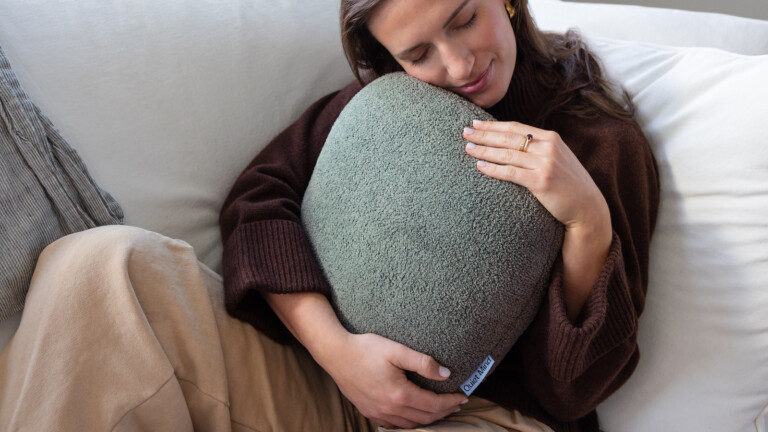 Quiet Mind Weighted Pillow helps you manage anxiety, stress, and other distractions