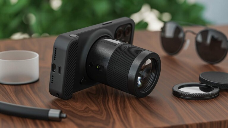 SCIO magnetic camera system for smartphones includes a camera, filters, and a magnetic cap